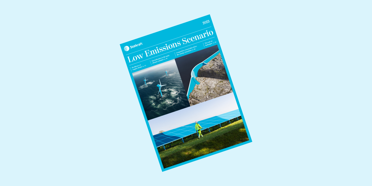 Naslovnica Low Emissions Scenario, koji uključuje branu, solarne panele i pučinski vjetar